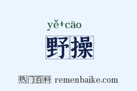 野操是什么意思的图片